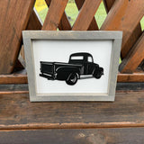 Rear View Pickup Truck Sign