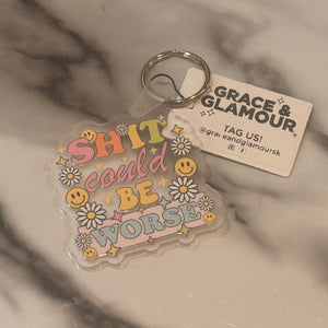 Acrylic Phrase Keychain