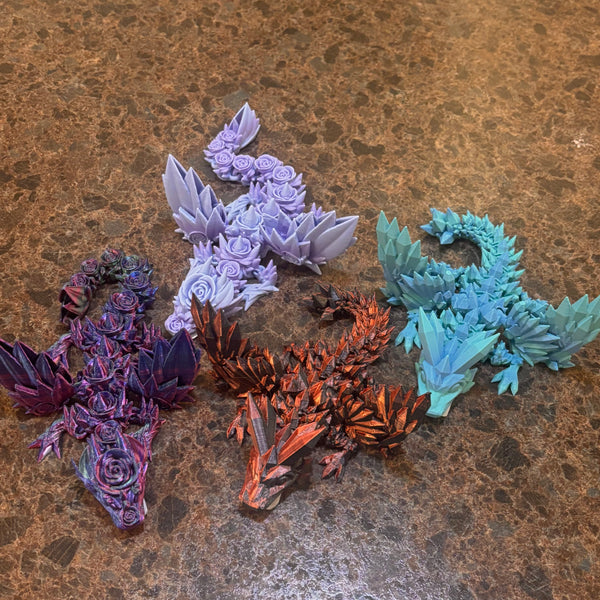 3-D Printed Baby Winged Dragons
