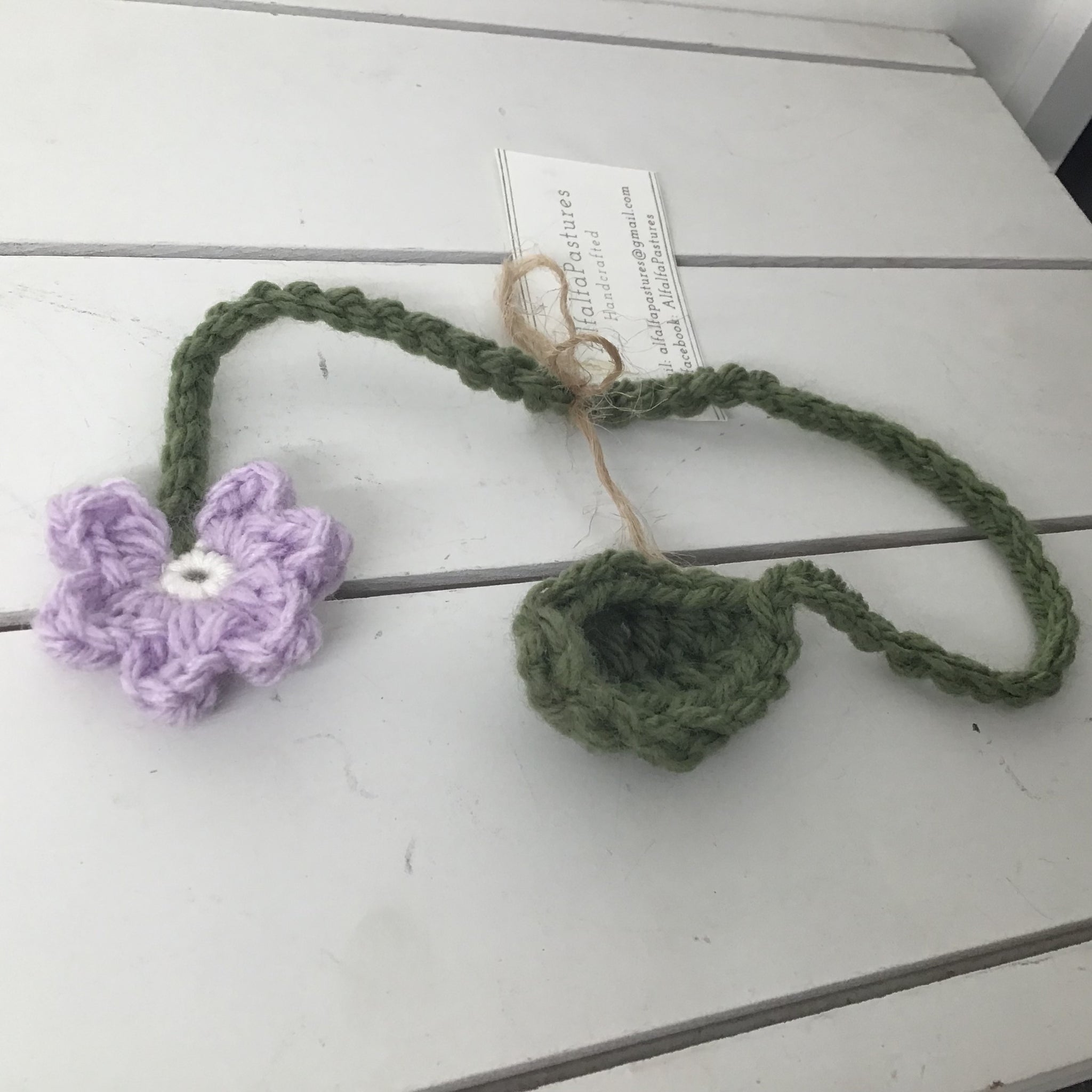 Crocheted Flower Bookmarks