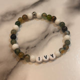 Stretchy Glass Bead Word Bracelets