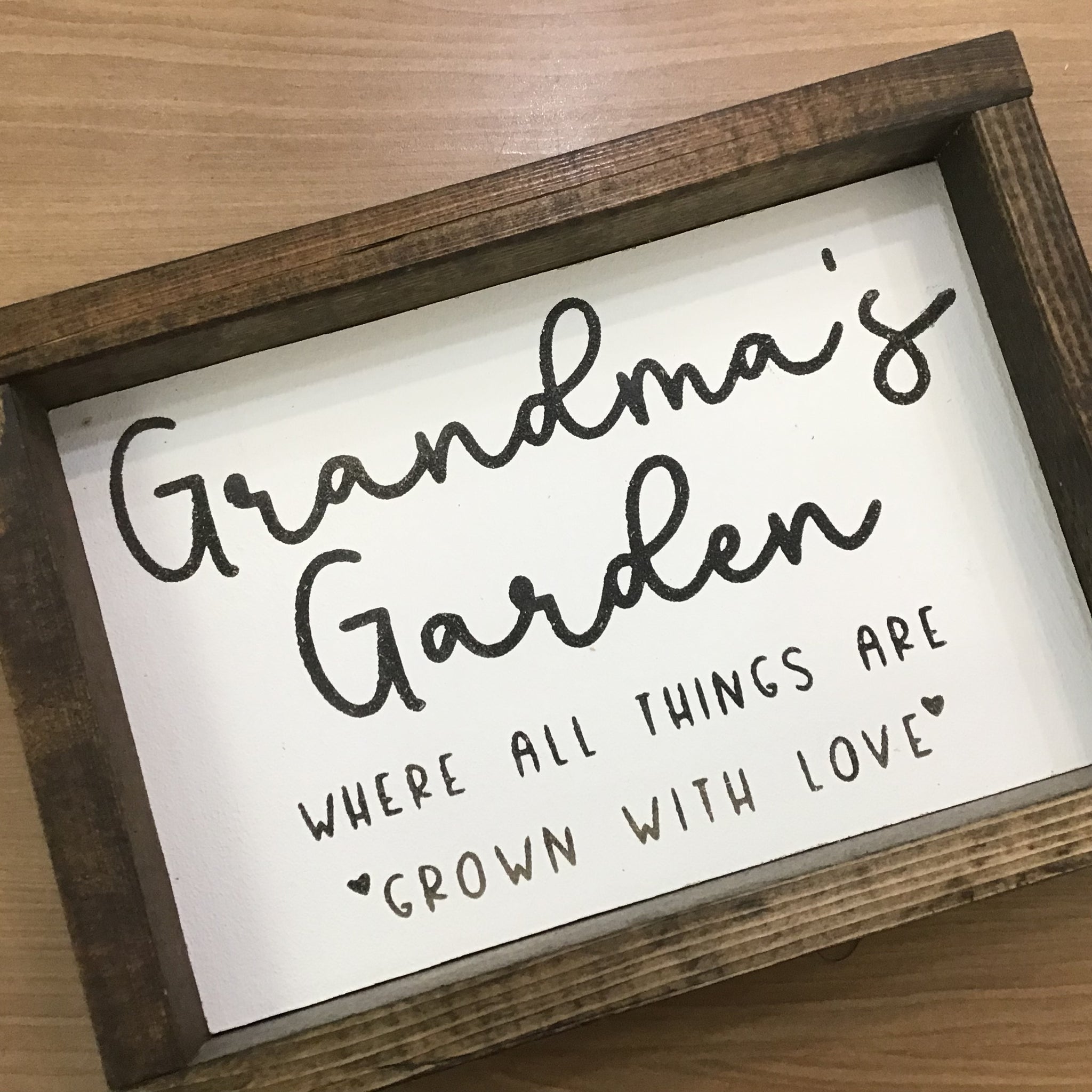 Grandma's Garden l Wood Signs
