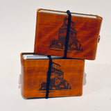 Leather & Wood Pocket Cribbage (engraved)