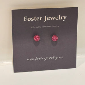 Pave Ball 6mm Earrings
