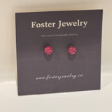 Pave Ball 6mm Earrings