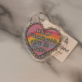 Acrylic Phrase Keychain