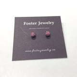 8mm Pave Ball Earrings