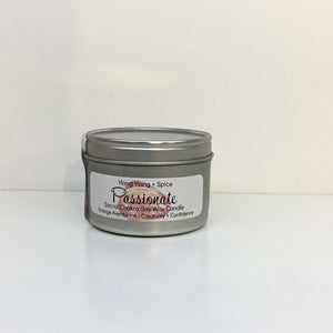 Passionate Soy Wax Crystal Intention Candle 4oz