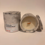 Wood Wick Gypsum Jar Candles