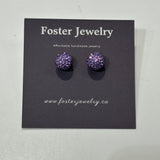 10mm Pave Ball Earrings