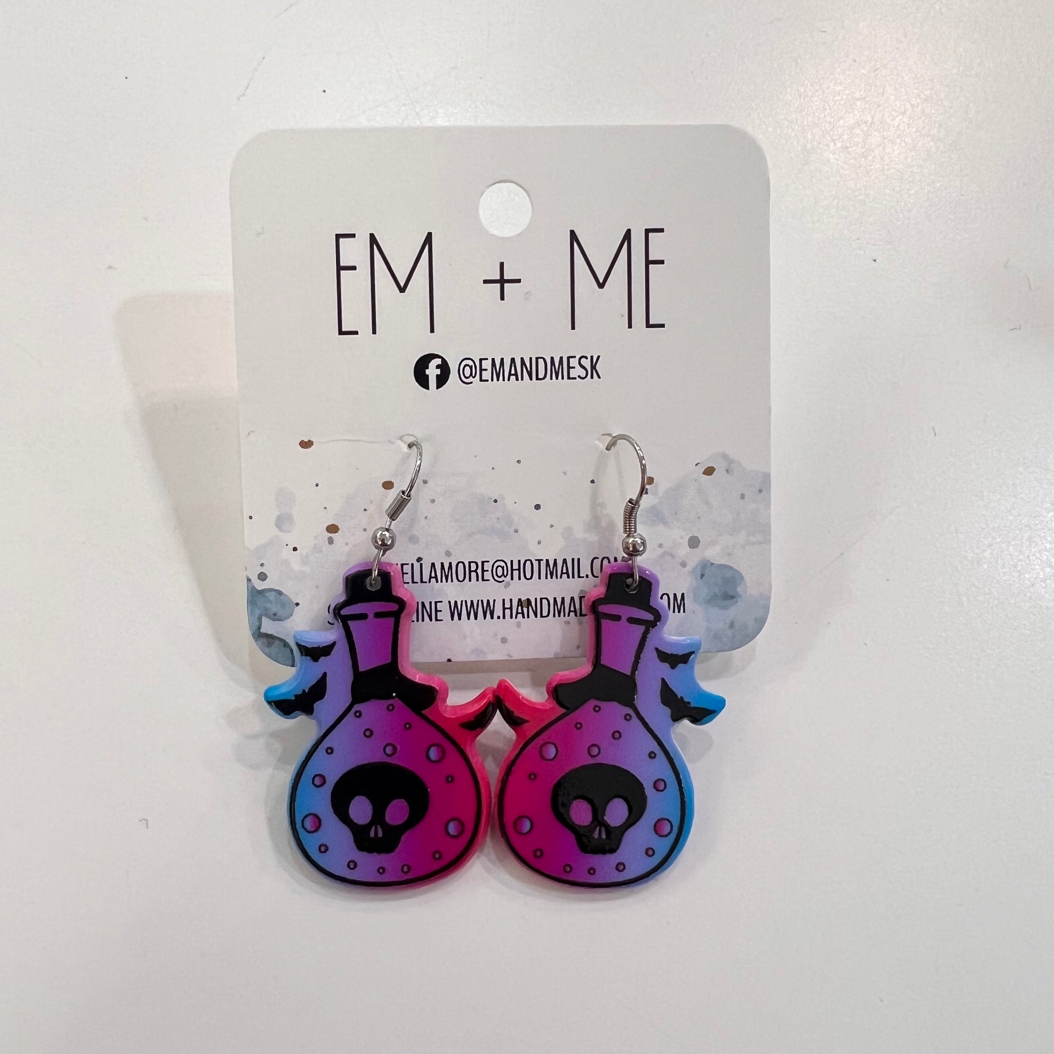 Skull Potion Earrings