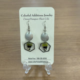 Metal Gemstone Earrings