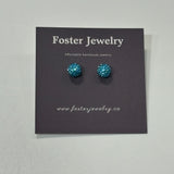 8mm Pave Ball Earrings