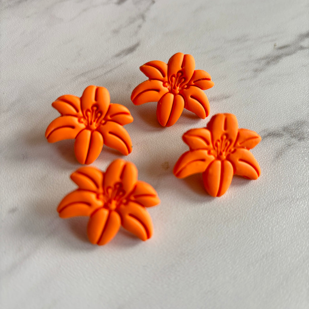tiger lily earrings Saskatchewan Tiger Lily Earrings – handmadesaskyxe