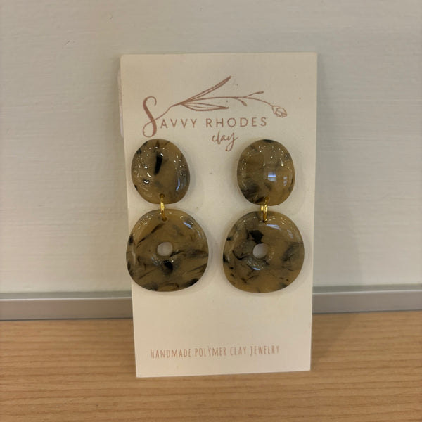 Small Square Dangle Earring