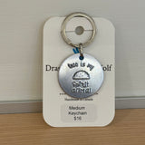 Medium Round Metal Keychain