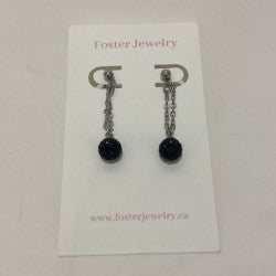 Pave Dangle Earrings