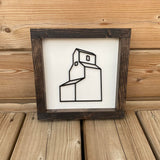 Grain Elevator 3D Sign - 8"