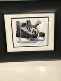 Hockey Skates Framed Print