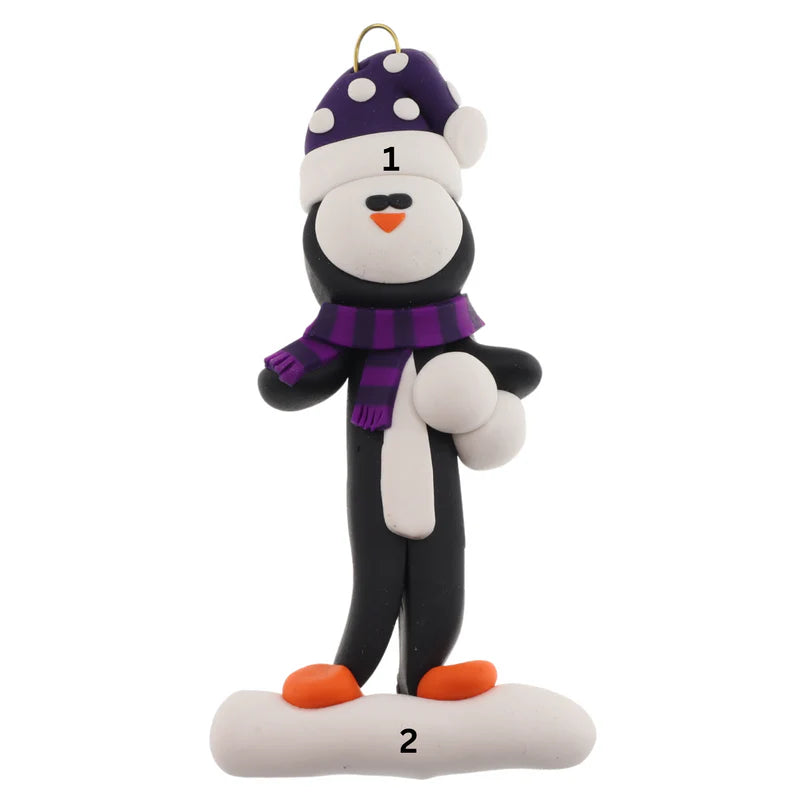 Scarf Penguin Ornaments