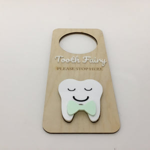 Tooth Fairy Please Stop Door Hanger
