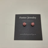 Pave Ball 8mm Earrings