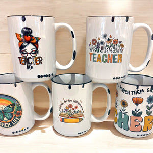 Teacher Farmhouse Mugs