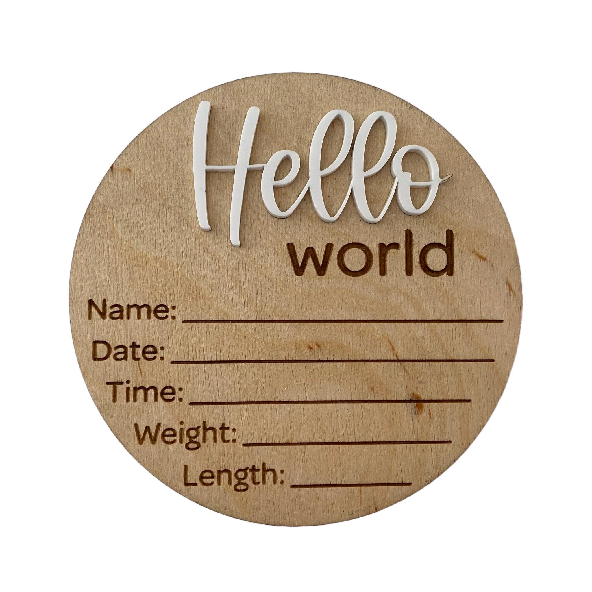 Hello World Birth Announcements