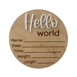 Hello World Birth Announcements