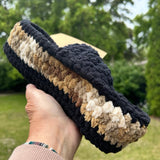 Mens Crocheted Slippers
