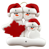 Maple Leaf Family Ornaments
