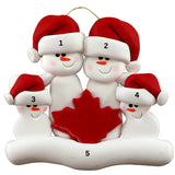 Maple Leaf Family Ornaments