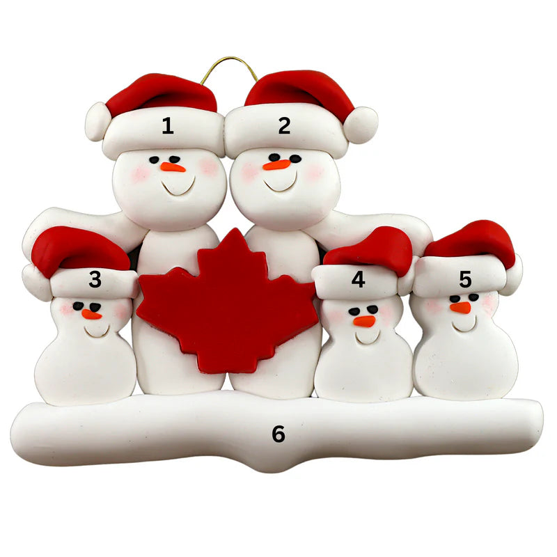 Maple Leaf Family Ornaments