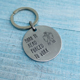 Medium Round Metal Keychain