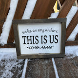 Our Life Our Story Our Home Wood Sign