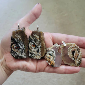 Assorted Painted Stone Necklaces
