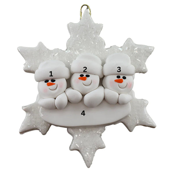 Snowflake Family Ornaments