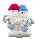 Baby Family of 4(Twins) Ornaments