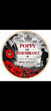 A Scarlet Tribute Car Accessory and Poppy Pin