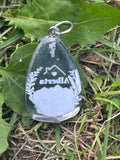 Alberta Mountain Teardrop Keychain