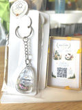 Alberta Mountain Teardrop Keychain