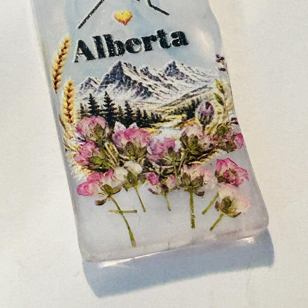 Alberta Wildflower Keychain