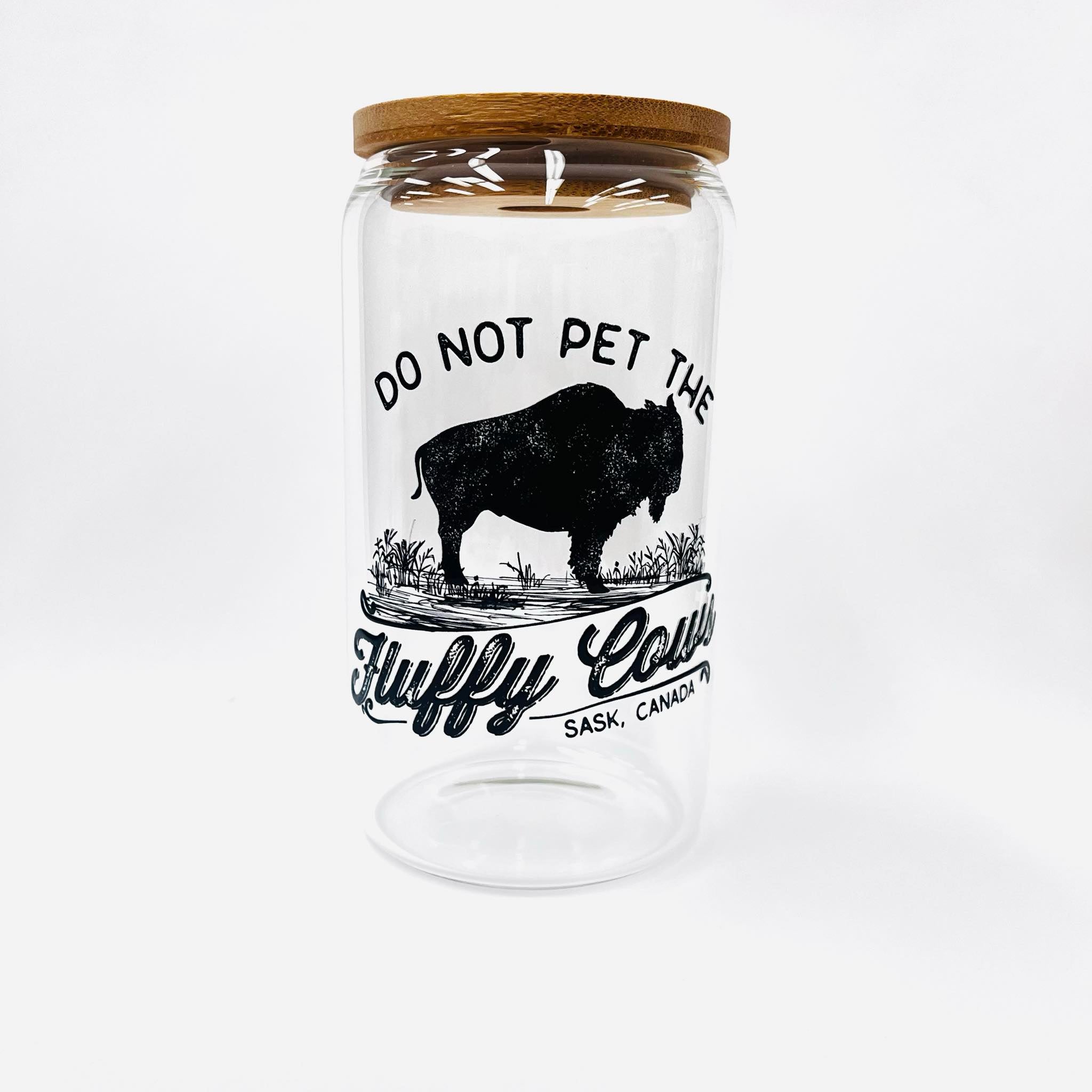 Do Not Pet the Fluffy Cows Libbey Glass