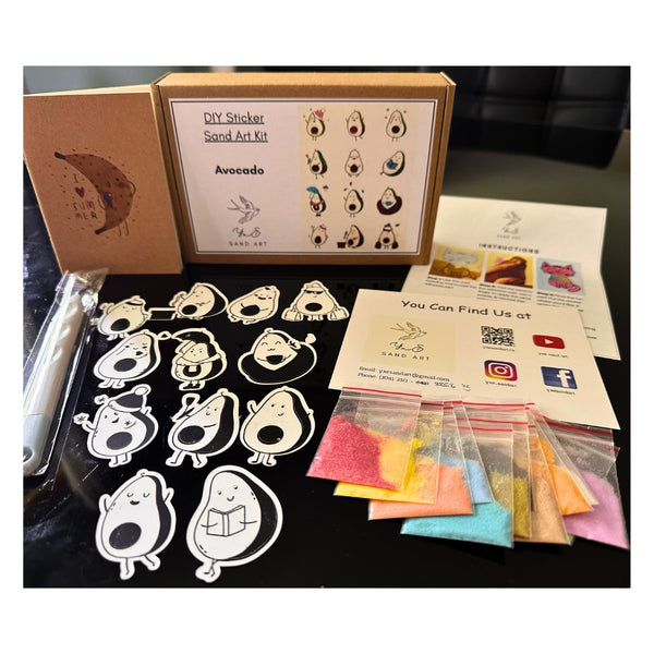 Avocado - Sand Art Sticker Kit