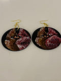 Painted Black Earrings