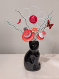 Button Bouquet - Black Cat