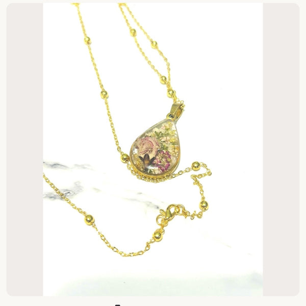 Buy Yourself the Damn Necklace Collection- Golden Wildflower Pendant