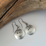 Handstamped Earrings