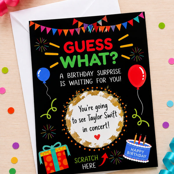 Custom Birthday Scratch Cards