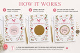 Custom Floral Birthday Scratch Card